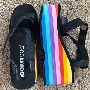 never worn rainbow shoes